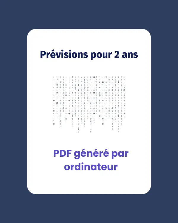 Prévisions pour deux ans